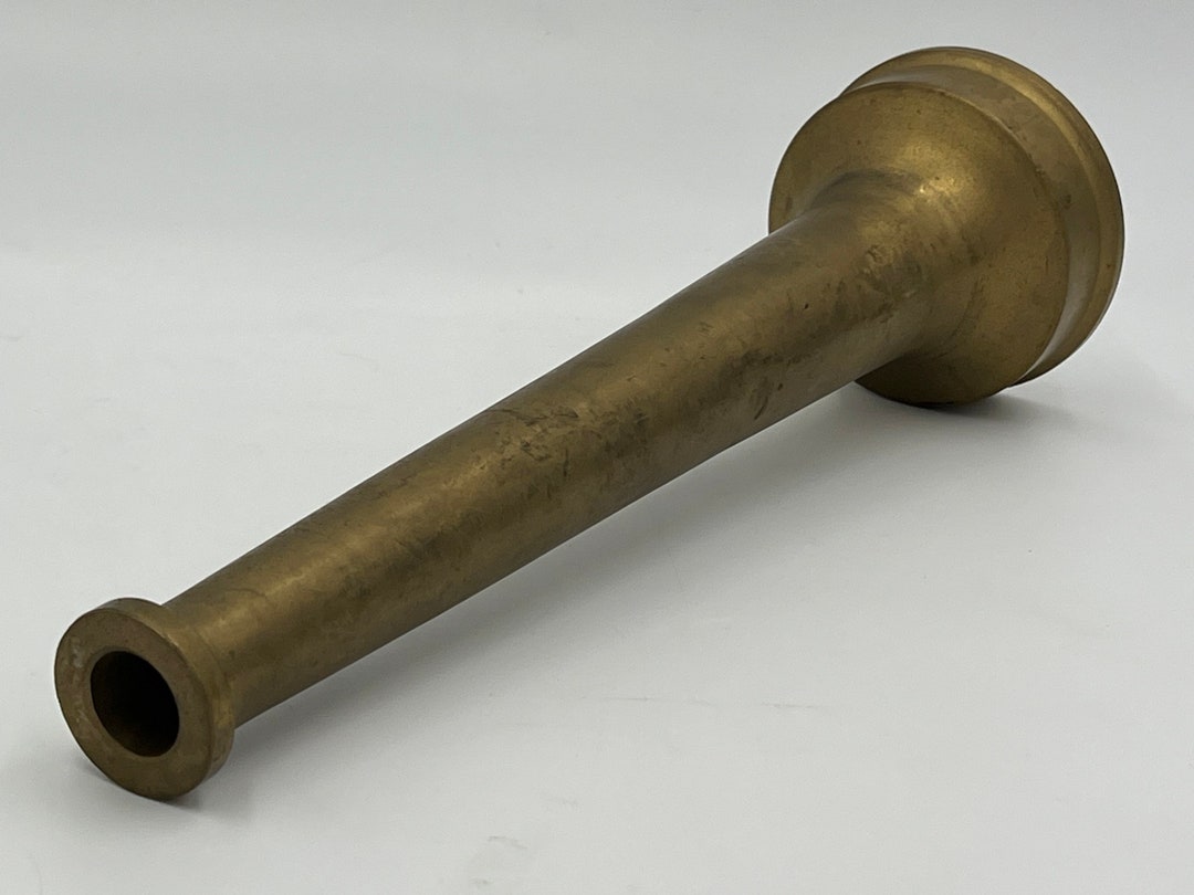 Antique Brass Fire Hose Nozzle Etsy