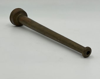 Antique Brass Fire Hose Nozzle | 12"