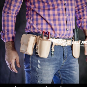 Werkzeuggürtel Schnittmuster - Leder DIY - Pdf Download - Video Anleitung
