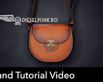 Ladies Purse Pattern - Bag Pattern - Leather DIY - Pdf Download - Leather Purse - Video Tutorial