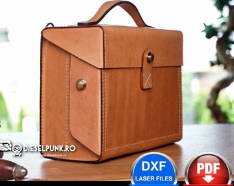 Leather Tool Box Pattern - Pdf Download - Leather DIY - Tool Bag - Video Tutorial