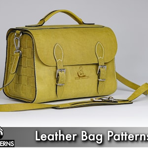 Mönster för damväska: Läder DIY-mall - Videohandledning ingår