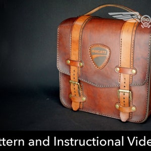 Bag Pattern - Leather DIY - Pdf Download - Leather Bag - Video Tutorial