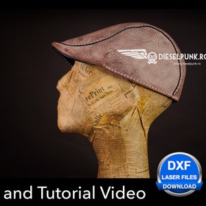 Flat Cap PATTERN - Cabbie Hat - Duckbill Cap Pattern - Video Tutorial