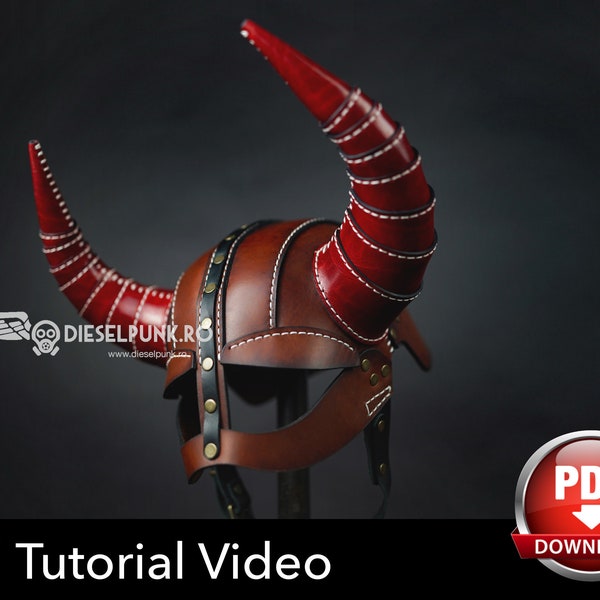 Viking Helmet Pattern - Cosplay DIY - Pdf Download - Video Tutorial