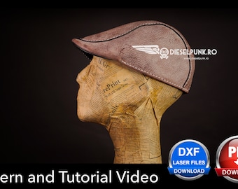 Flat Cap PATTERN - Cabbie Hat - Duckbill Cap Pattern - Video Tutorial