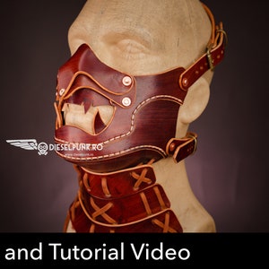 Samurai Leather Mask Pattern, Mempo Style (PDF + Video Guide)