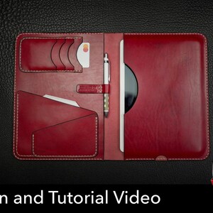 Leather iPad Cover Pattern DIY Template (PDF Download with Video)