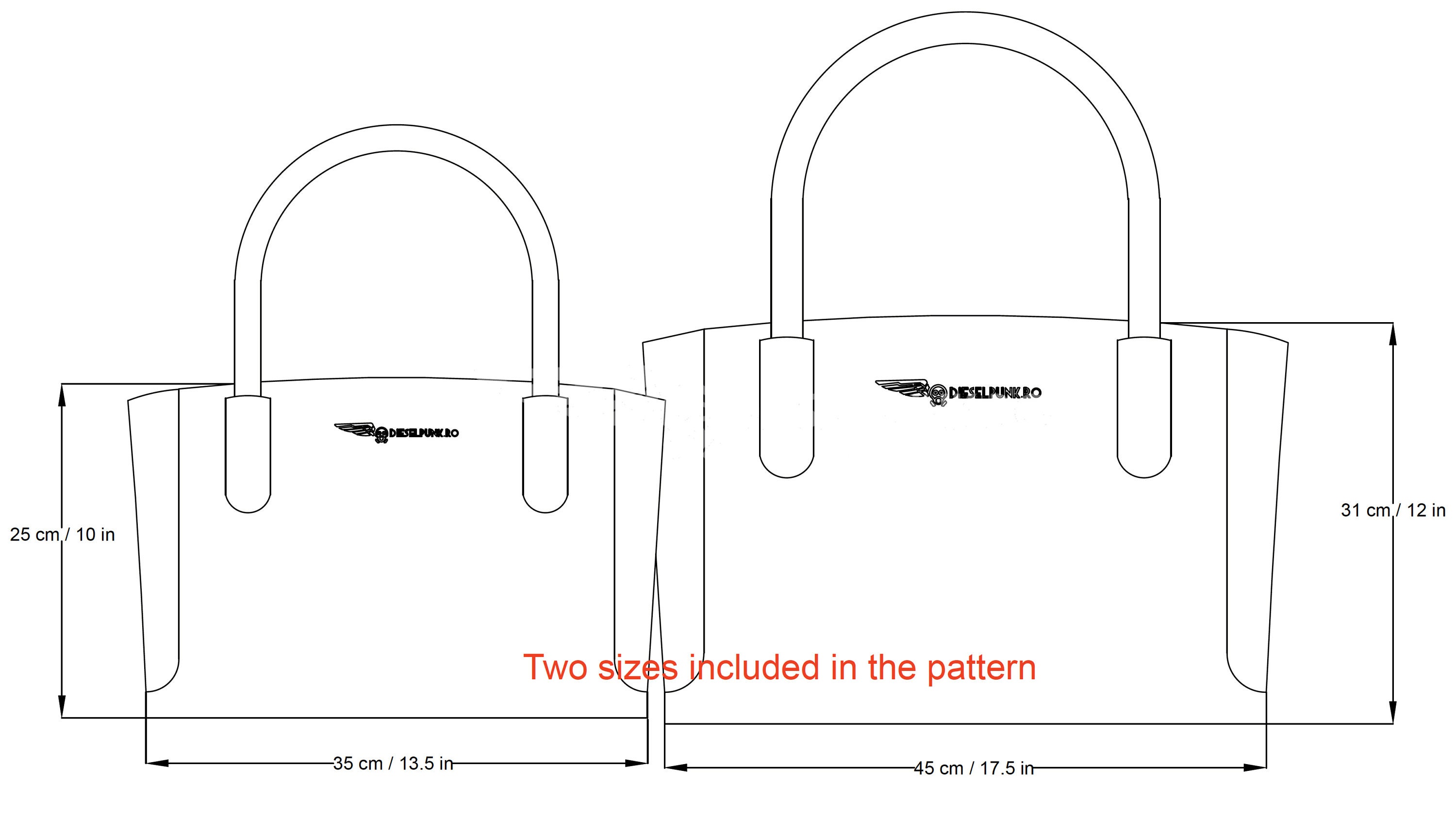 Tote Bag Pattern Leather DIY Pdf Download Leather Bag Pattern Tote Bag Pattern Leather DIY Pdf Download Leather Bag Pattern