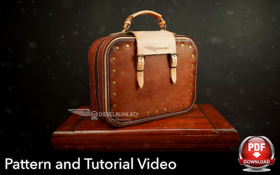 Luggage Set Pattern - Pattern Set - Leather DIY - Pdf Download - Leather Bag - Video Tutorial