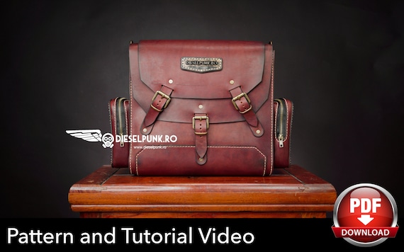 Bag Pattern - Pdf Download - Leather DIY - Camera Bag - Video Tutorial