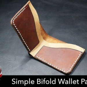 Patrón de billetera de cuero DIY - Descargar PDF