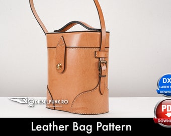 Leather Case Pattern - Pdf Download - Leather DIY - Bag Template - Video Tutorial