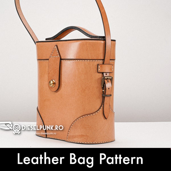 Leather Case Pattern - Pdf Download - Leather DIY - Bag Template - Video Tutorial