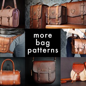 a collage of different types of leather bags