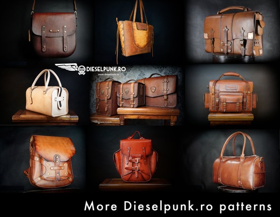 Bag Pattern Leather DIY Pdf Download Hip Bag Video Tutorial - Etsy
