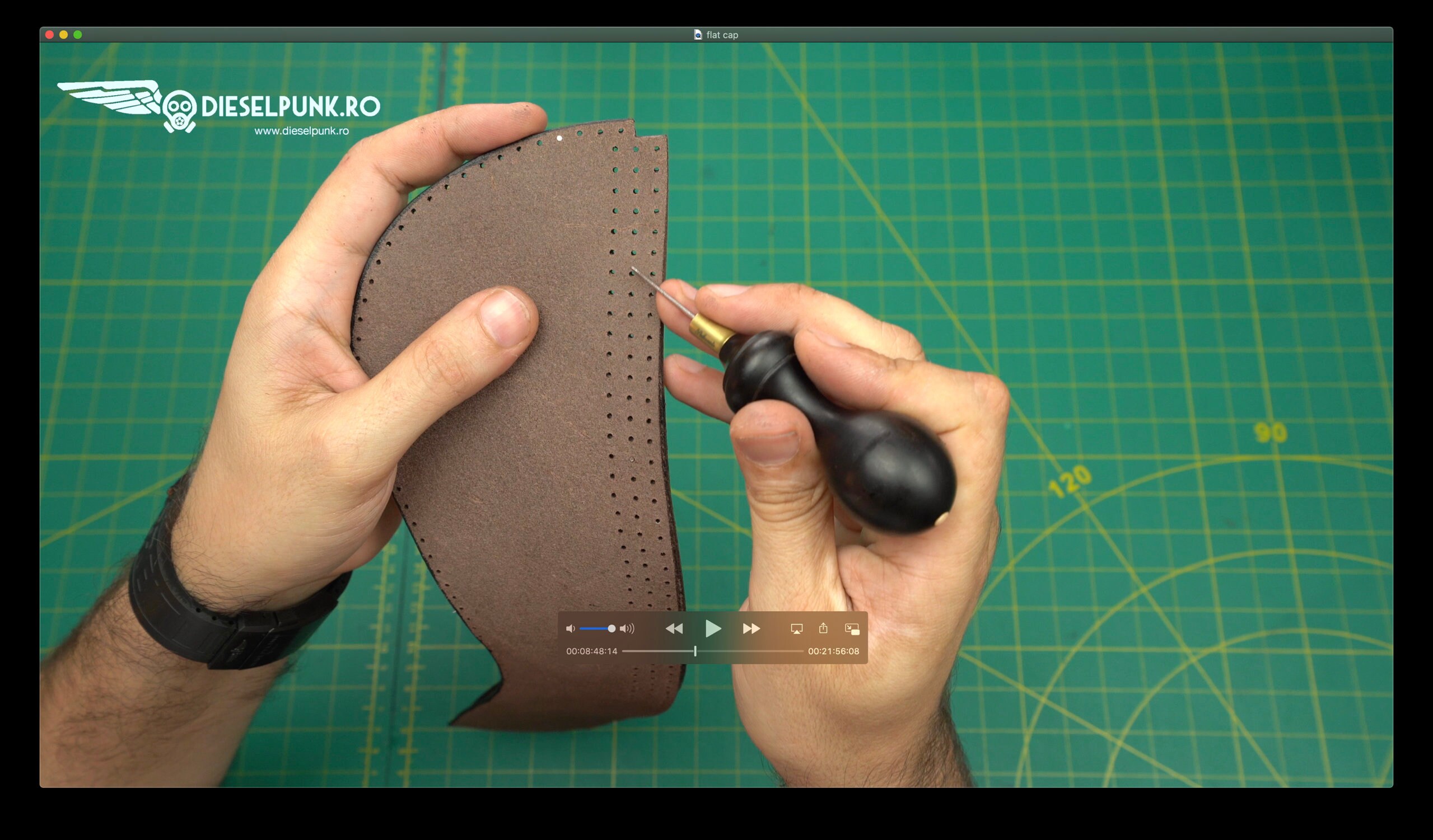 Flat Cap PATTERN Cabbie Hat Duckbill Cap Pattern Video Tutorial