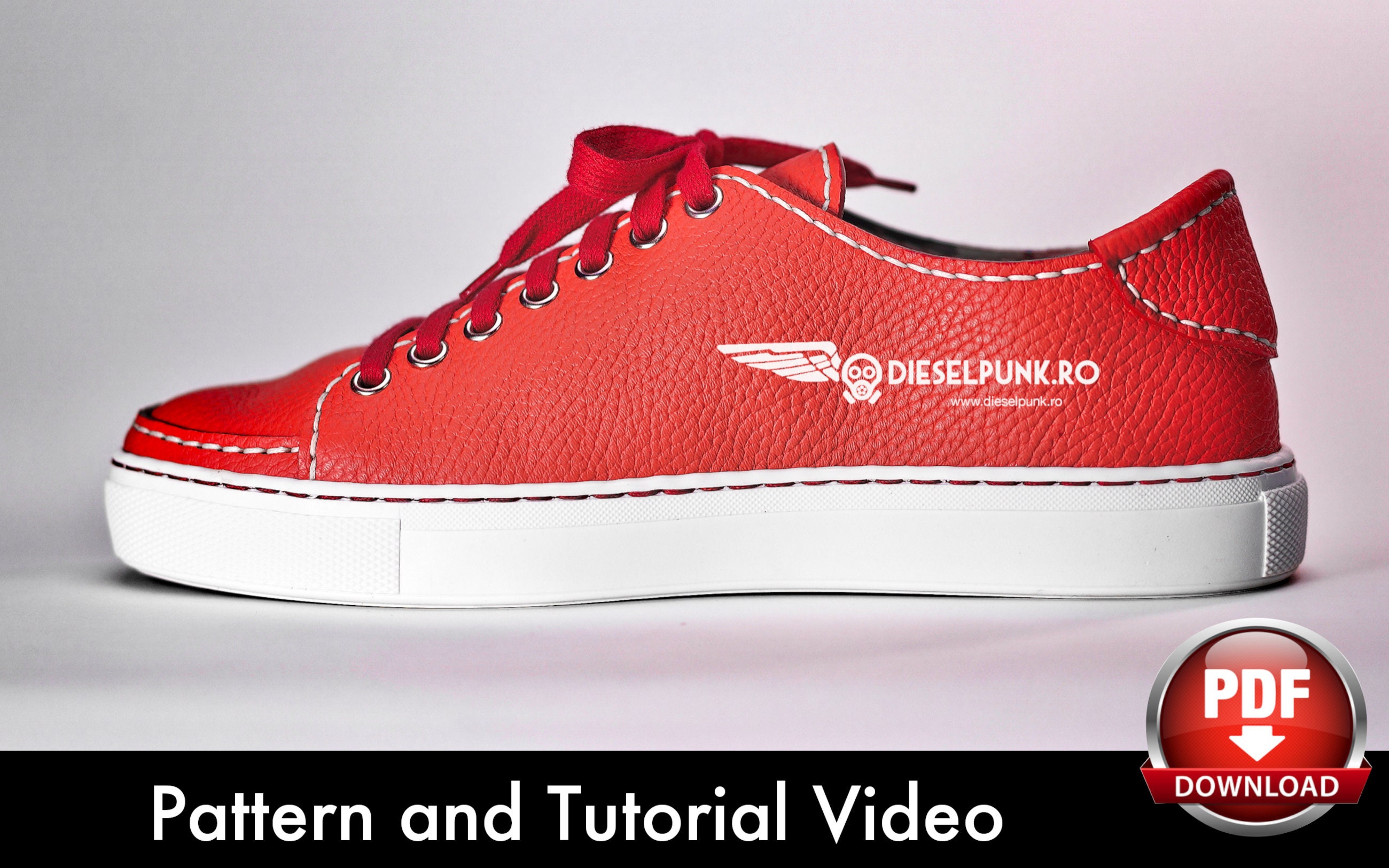 Sneakers Pattern Shoe Templates Leather DIY Pdf Download Sneakers Pattern Shoe Templates Leather DIY Pdf Download