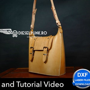 Damen Tasche Schnittmuster - Leder DIY - Pdf Download - Ledertasche Schnittmuster - Taschenmuster - Einkaufstasche Schnittmuster - Taschenvorlage