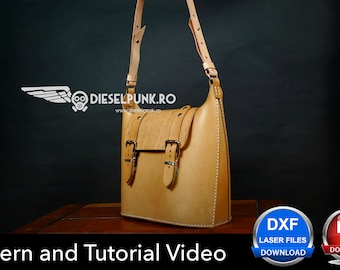 Sophie Bag Pattern: Leather Tote Template (PDF) with Video Tutorial