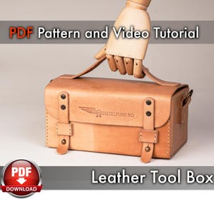 Mini Tool Box Pattern - Pdf Download - Leather DIY - Tool Bag - Video Tutorial