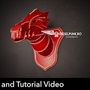 Dragon Head Wall Mount Pattern - DIY Pattern - Pdf Download - Video Tutorial