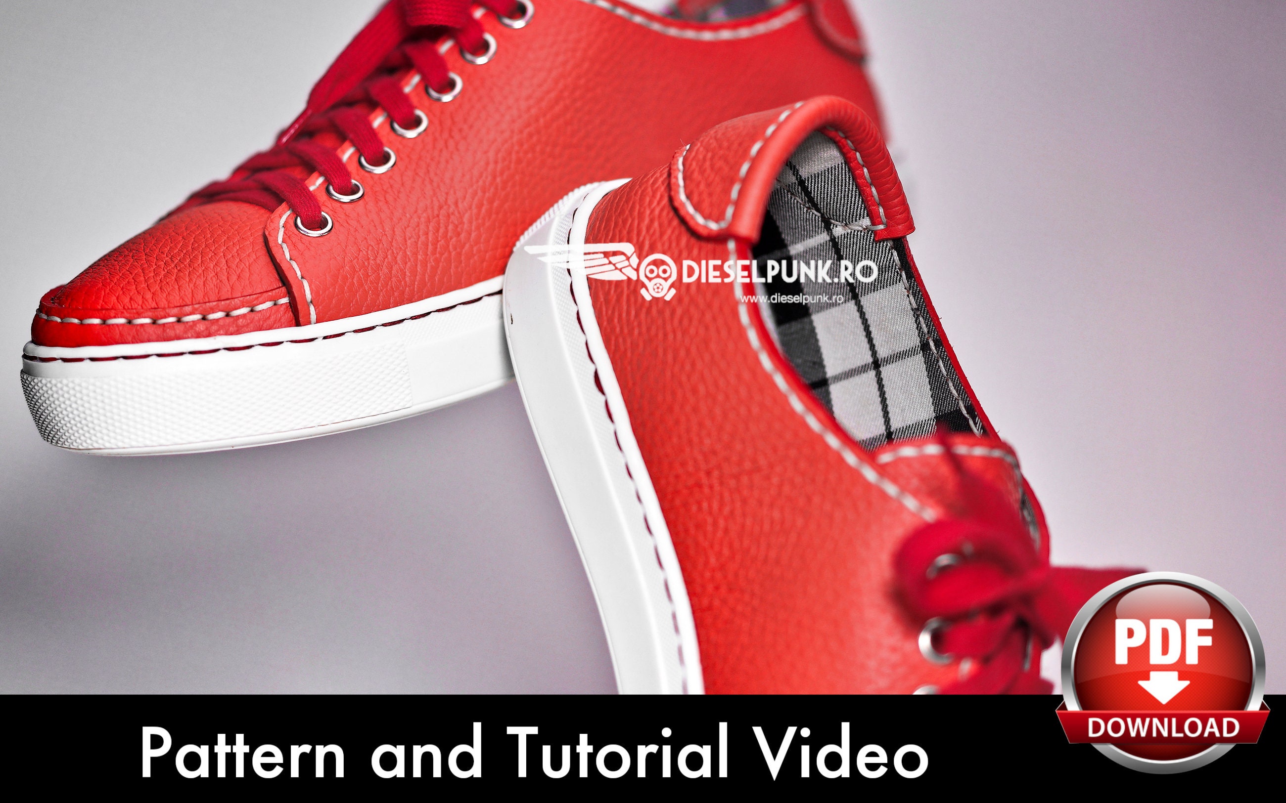 Sneakers Pattern Shoe Templates Leather DIY Pdf Download Sneakers Pattern Shoe Templates Leather DIY Pdf Download