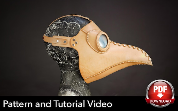 Big Nose Plague Doctor Mask Pattern DIY (PDF Download with Video Guide)