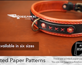 Dog Collar PAPER Pattern - DIY Pattern - Paper template - Video Tutorial