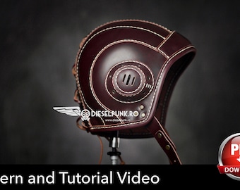 Aviator Leather Cap Pattern - Digital Download with Tutorial