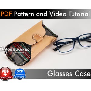 Modello per custodia per occhiali - Fai da te in pelle - Scarica PDF - Modello per custodia per occhiali - Video tutorial