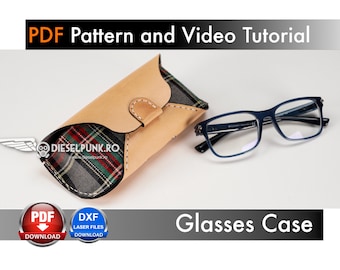 Glasses Case Pattern: Leather DIY Design - PDF Download with Video