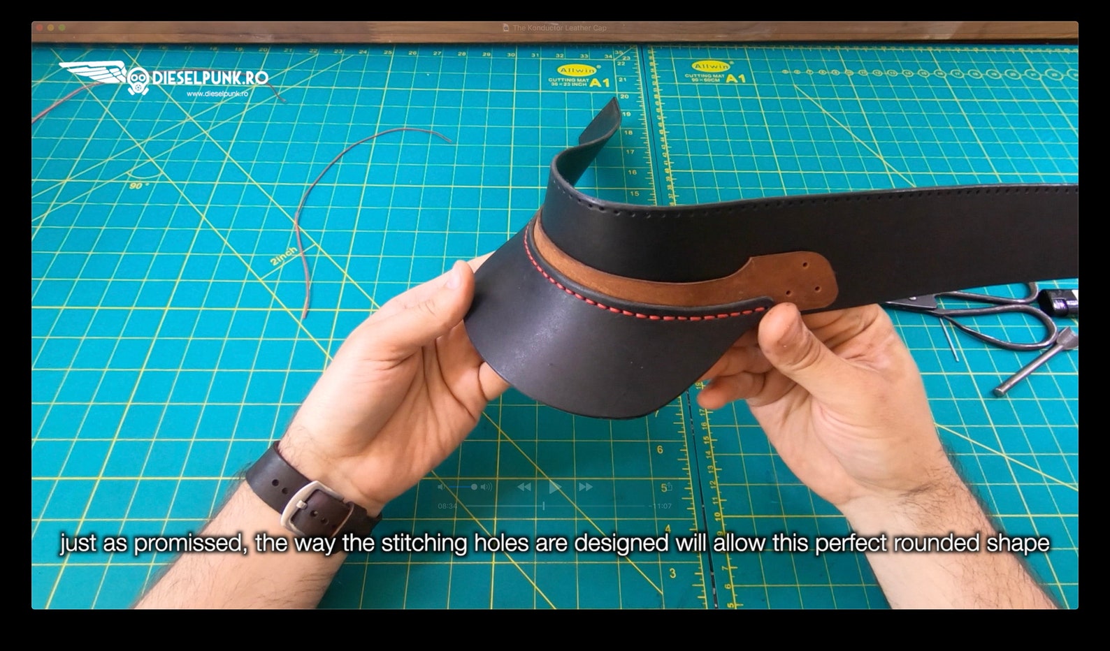 Leather Hat PATTERN DIY Hat Cap Pattern Video Tutorial - Etsy