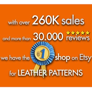 a blue ribbon with the words leather patterns on it