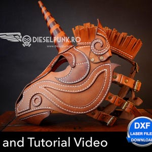 Unicorn Mask Pattern - DIY Mask - Pdf Download - Pony Hood Pattern - Halloween Mask DIY
