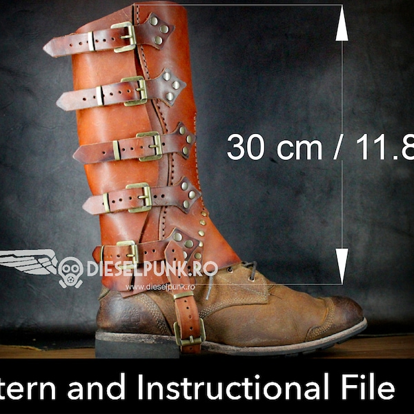 Gaiters Patroon Set - Half Chaps DIY - Pdf Download - 3 verschillende maten