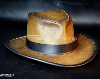 Leather Hat Pattern - DIY Pattern - Hat DIY - Pdf Download - Hat Leather Template - Leather Hat template