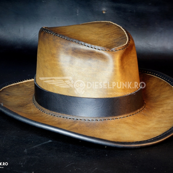 Modèle de chapeau en cuir - Modèle DIY - Chapeau DIY - Téléchargement pdf - Modèle de chapeau en cuir - Modèle de chapeau en cuir