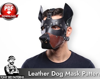 Dog Mask Pattern - DIY Pup Hood PDF for Sewing