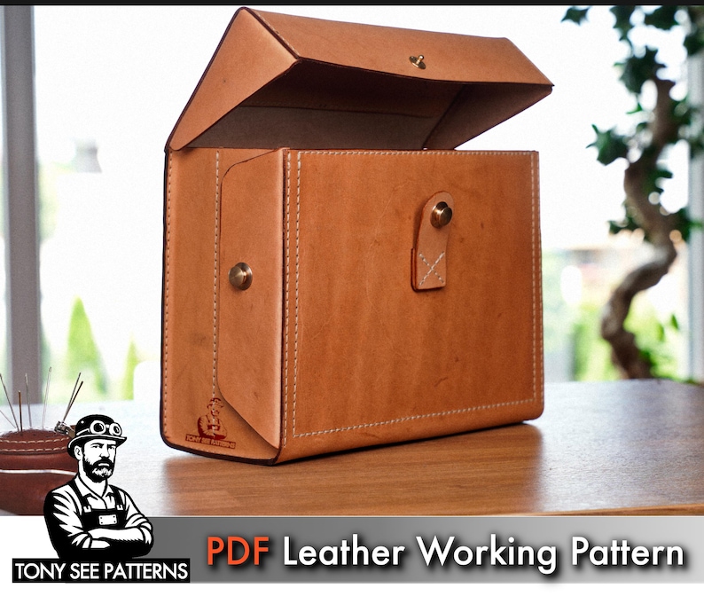 Leather Tool Bag Pattern: DIY Roll-Up Toolbox (Instant PDF) image 10