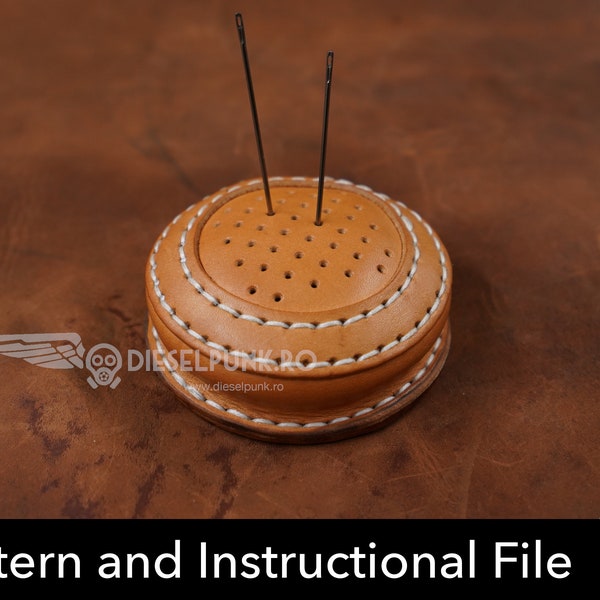 Pin Cushion Pattern - Leather DIY - Pdf Download  - Instructional File