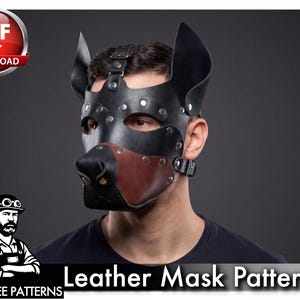 Dog Mask Pattern - DIY Pup Hood PDF for Sewing