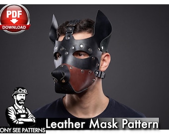 Hundemaske Schnittmuster - DIY Pup Hood PDF zum Nähen