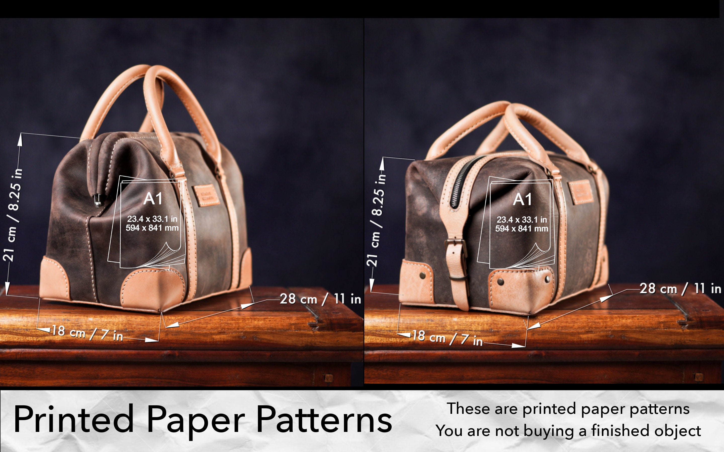 Paper Pattern for the Doctor Bag