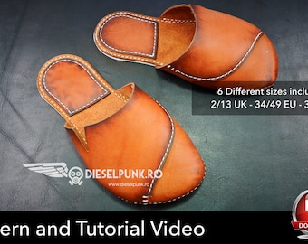 Leather Flip Flop Pattern: Easy DIY Sandal Template (PDF)