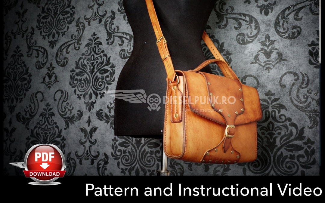 Leather Messenger Bag Pattern - DIY PDF and Video Guide - Etsy