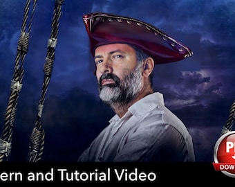 Leather Pirate Hat Pattern, Tricorn Style (PDF with Video Guide)