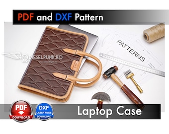 Laptop Case Pattern: Leather Briefcase Design (PDF Download)