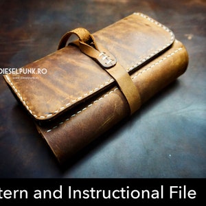 Modello per custodia per pipa - Fai da te in pelle - Scarica PDF - Modello per custodia per pipa - Regalo in pelle fai da te