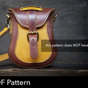 Bag Pattern - Leather DIY - Pdf Download - Purse Pattern